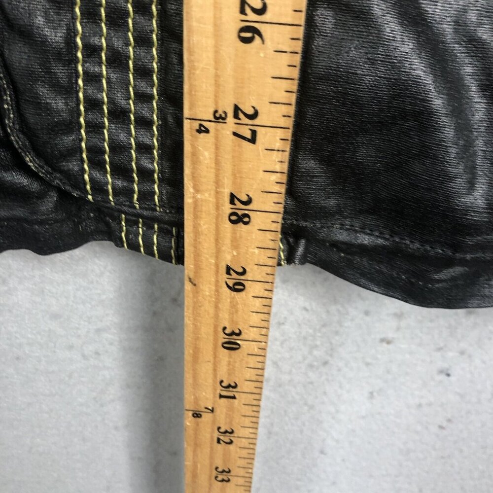 Barbour Jacket Womens 14 Black Waxed Utility Belt… - image 5